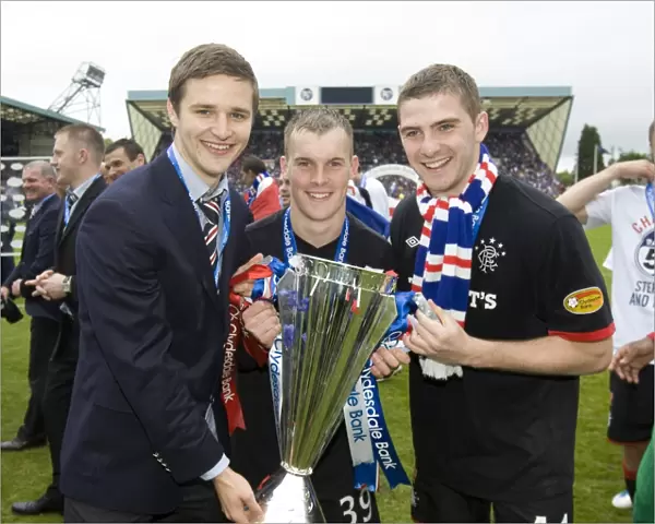 Rangers FC: Champions League Bound - Triumphant Moment of Ness, Wylde, and Hutton at Rugby Park: 2010-11 SPL Victory