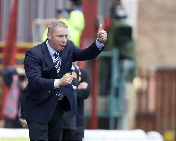 Ally McCoist and Rangers Celebrate 3-0 Win Over Motherwell in Scottish Premier League
