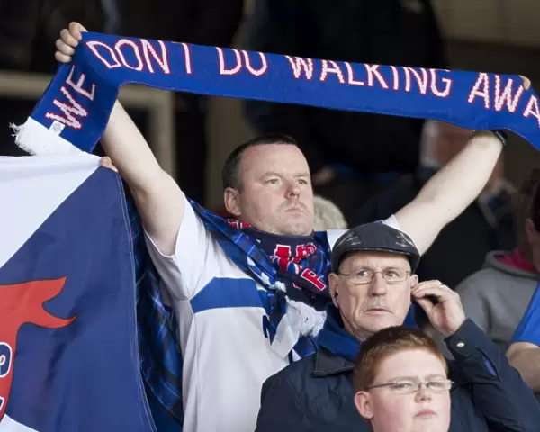 Rangers Fan's Unwavering Support Amidst Drama: Dundee United 2-1 Rangers, Scottish Premier League