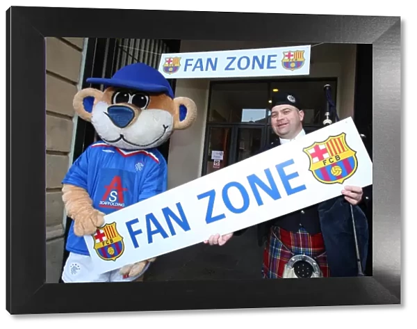 Soccer - Rangers and Barcelona Fans at the Fanzone - City Hall - Glasgow