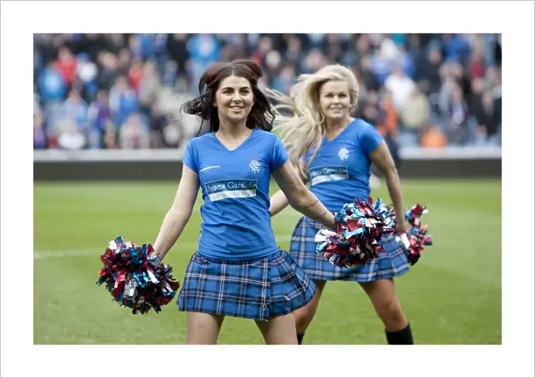 Rangers Triumph: 3-1 Victory Over St Mirren in the Scottish Premier League at Murray Park - Rangers Cheerleaders Celebrate