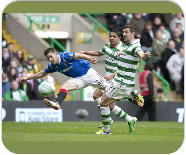 Andy Little's Desperate Attempt: Celtic's 3-0 Lead Over Rangers in Scottish Premier League