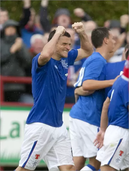 Rangers Lee McCulloch Scores the Winning Goal Against Brechin City in Ramsdens Cup First Round