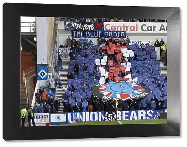 Rangers Football Club: Blue Order and Union Bears Celebrate 2-0 Victory over Queens Park at Ibrox Stadium