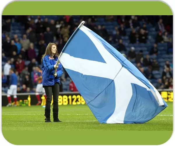 Flag-Bearing Battle at Ibrox: Rangers vs Elgin City - Scottish Third Division Rivalry (1-1)