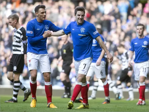 Andy Little's Double: Rangers Triumphant Moment in Scottish Third Division (3-1 vs East Stirlingshire)