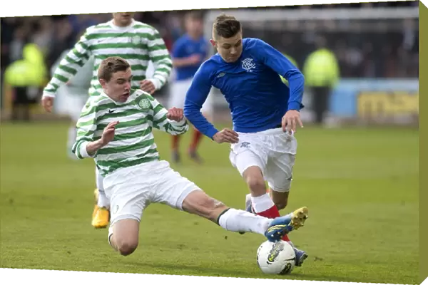 Intense Battle: Rangers Daniel Stoney vs. Celtic in the Glasgow Cup Final (2013)
