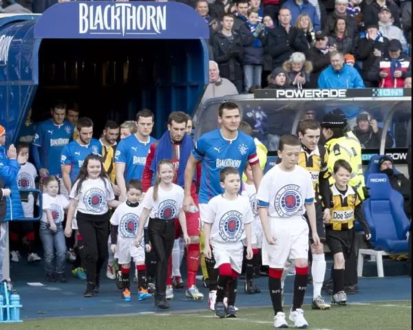Rangers Football Club: Triumphant Parade with Captain Lee McCulloch and Mascots - Scottish Cup Victory (2003)