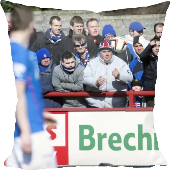 Passionate Rangers Fans in Scottish League One: Brechin City vs Rangers at Glebe Park - Scottish Cup Champions 2003