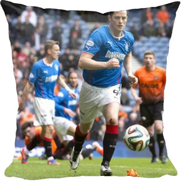 Intense Battle for the Scottish Cup Semi-Final: Rangers vs Dundee United at Ibrox Stadium (2003) - Jon Daly and Gavin Gunning Fight for the Winning Ball