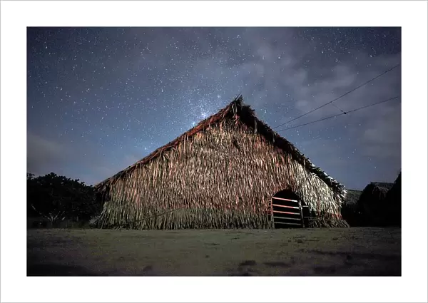 A view of the Shubua, or house of prayer, in the Huni Kui tribes village of Me Txanava