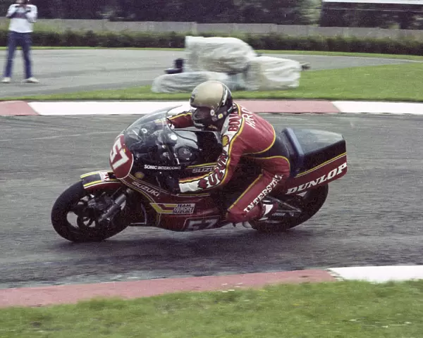 Mark Broughton (Suzuki) 1982 Donington