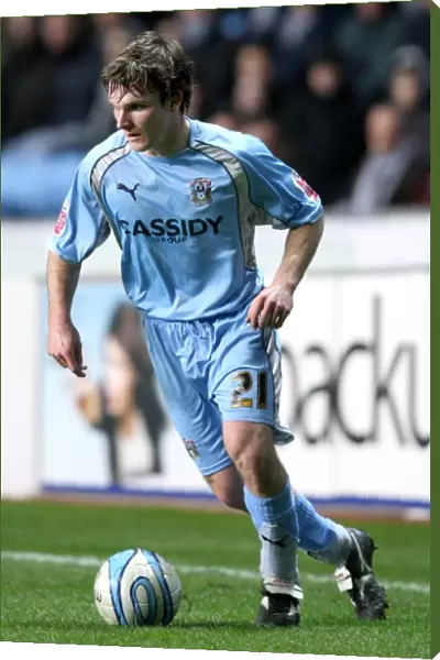 Championship Showdown: Jay Tabb's Determined Performance for Coventry City Against Queens Park Rangers (05-03-2008)