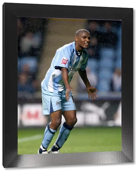 Clinton Morrison Celebrates Coventry City's Carling Cup Victory over Aldershot Town (13-08-2008)