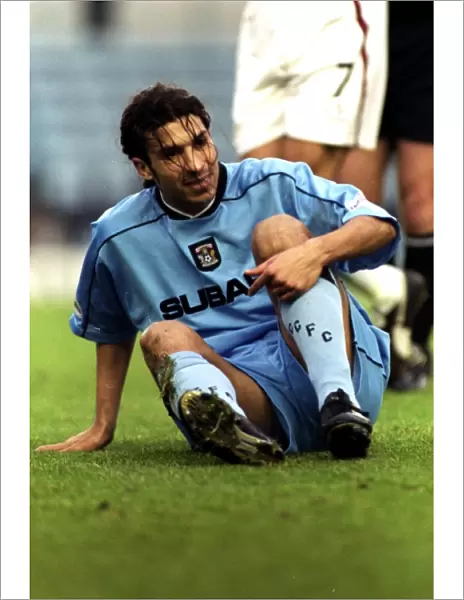 Chippo of Coventry: A Moment of Reflection on the Turf during Coventry City vs Burnley (Nationwide League Division One, 17-11-2001)