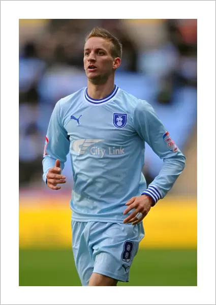 Carl Baker in Action for Coventry City vs Hull City, Npower Championship (10-12-2011) - Ricoh Arena