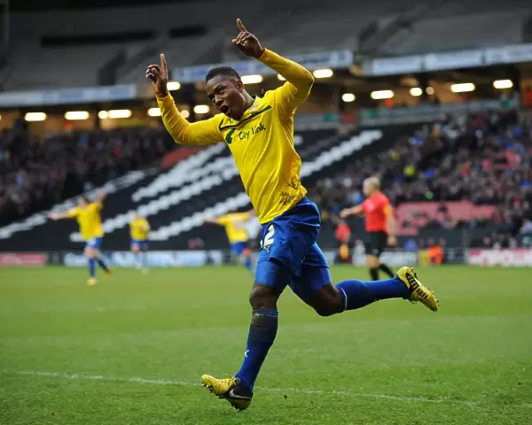 Franck Moussa Scores First Goal for Coventry City in Npower League One Match against Milton Keynes Dons