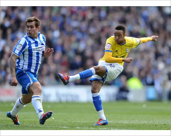 Nathan Redmond Scores First Goal for Birmingham City vs. Brighton & Hove Albion (AMEX Arena, Npower Championship, 21-04-2012)