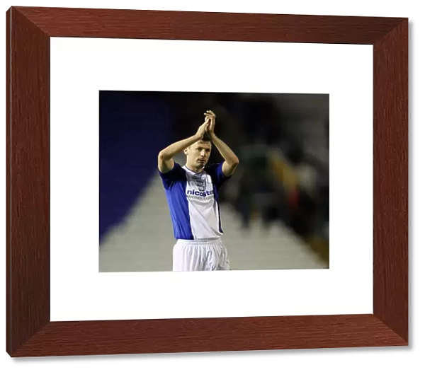Paul Caddis of Birmingham City Honors Fans After Championship Victory Over Charlton Athletic (2013)