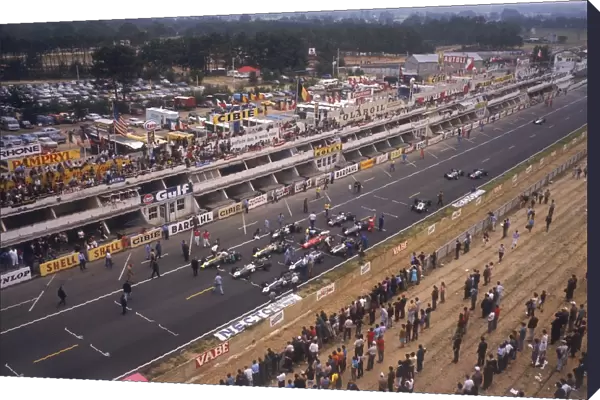 Starting Grid of the 1967 French Grand Prix at Le Mans