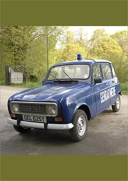 Renault 4 Police car, 1982, Blue, dark