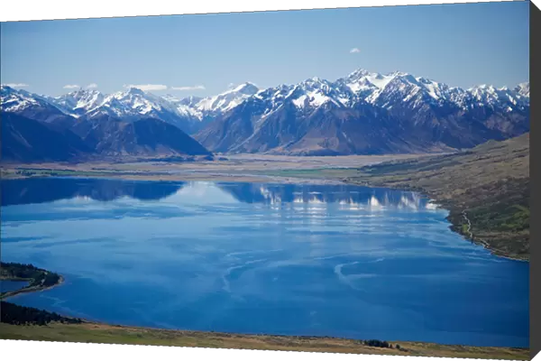 Lake Ohau and Neumann Range (centre and right), Mackenzie Country, South Canterbury