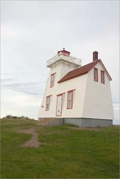 NA, Canada, Prince Edward Island, North Rustico. North Rustico lighthouse