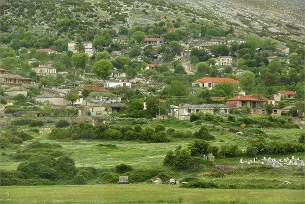 Europe, Albania, Gjirokastra. Typical Albanian countryside