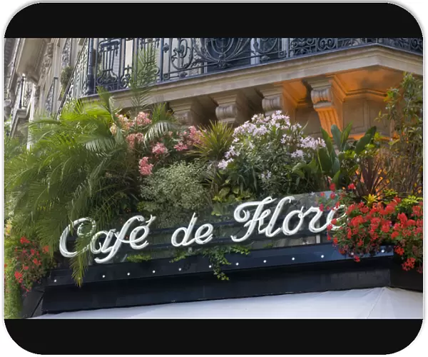 Cafe de Flore, Boulevard Saint-Germain, Paris, France