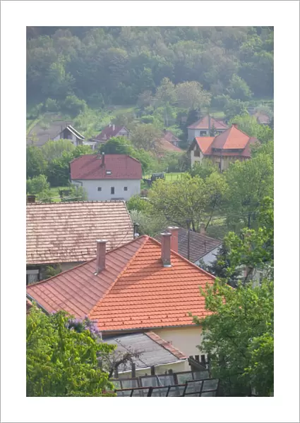 HUNGARY-DANUBE BEND-Pilisszentlaszlo: Hill Town View near Szentendre