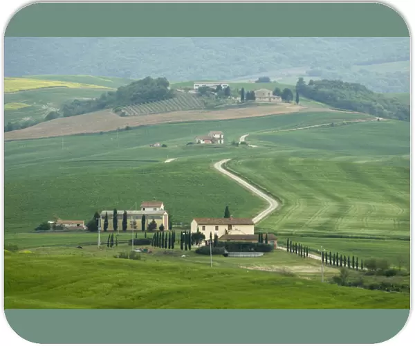 Countryside near San Quirico d Orcia, Val d Orcia, Siena province, Tuscany, Italy