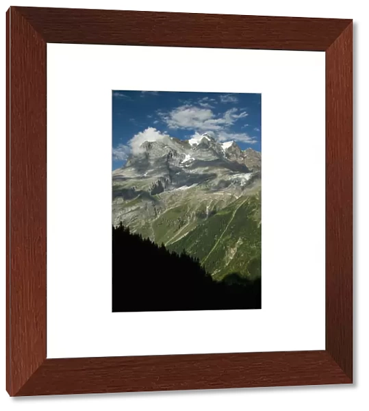 Jungfrau (4, 158ametres (13, 642aft)) from upper Lauterbrunnen Valley, Bernese Alps