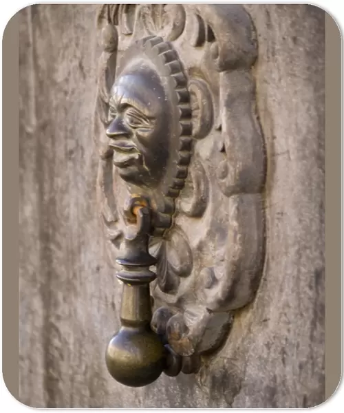 Antigua, Guatemala: Door knocker close up