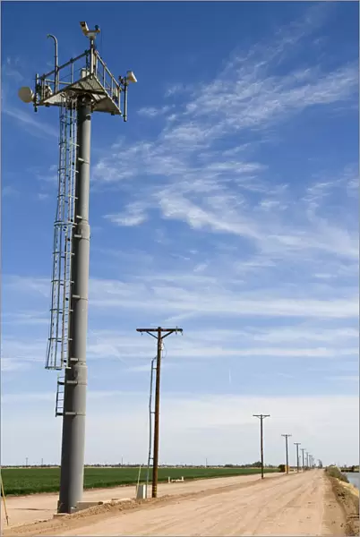 Video monitors used for Smart Border surveilance on the U. S.  /  Mexico border