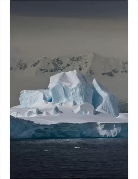 Southern Ocean, South Shetland Islands, Antarctica. Image of a blue Iceberg