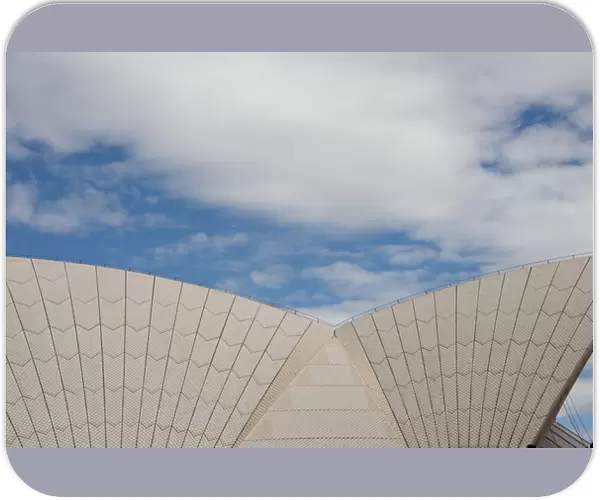 Australia, NSW, Sydney. Sydney Opera House, roof detail
