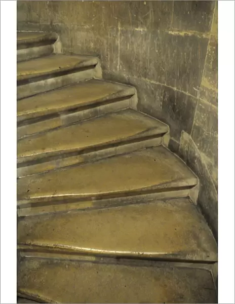 Europe, France, Paris. Stairs leading to the crypt at the Pantheon