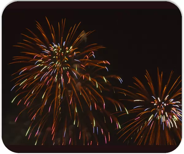 Fireworks at the Albuquerque Hot Air Balloon Fiesta, New Mexico