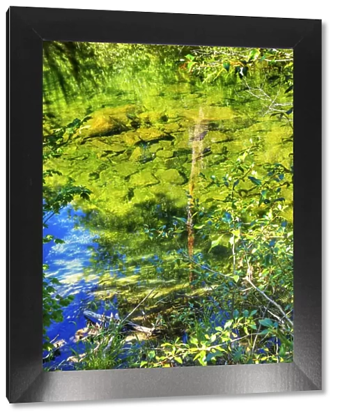 Summer Colors Green Blue Reflection Wenatchee River Reflections Stevens Pass Leavenworth