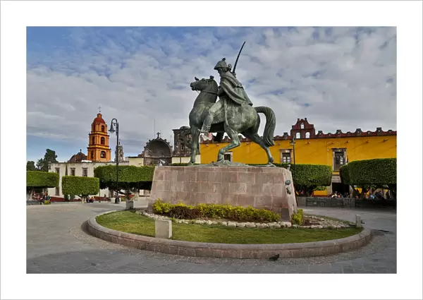 San Miguel De Allende, Mexico. Plaza Civica and Statue of General Allende
