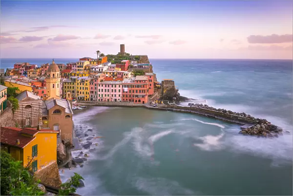 Italy, Vernazza. Overview of coastal town. Credit as: Jim Nilsen  /  Jaynes Gallery  /  DanitaDelimont
