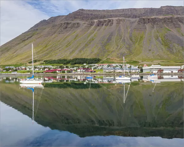 The harbor. Isafjordur, capital of the Westfjords (Vestfirdir) in Iceland