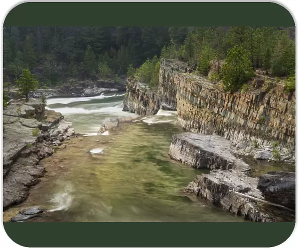 Kootenai Falls, Montana, a series of cascades on the Kootenai River