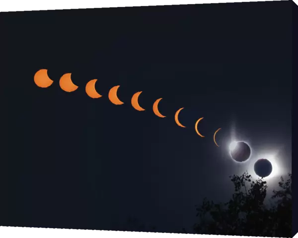 Solar Eclipse 2017, Viewed from Smoky Mountains National Park, Tennessee, USA