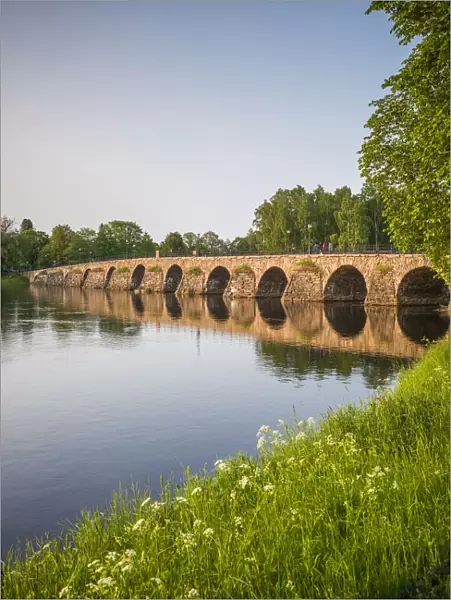 Sweden, Varmland, Karlstad, bridge, longest stone arch bridge in Sweden, built 1797