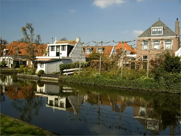 Europe, The Netherlands (aka Holland). Medieval cheese producing town of Edam. Typical