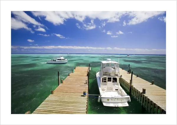 Dive Boats, Little Cayman Beach Club, Little Cayman, Cayman Islands, Caribbean