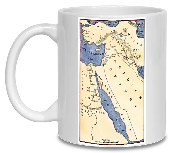 Map of the Mideast in ancient times