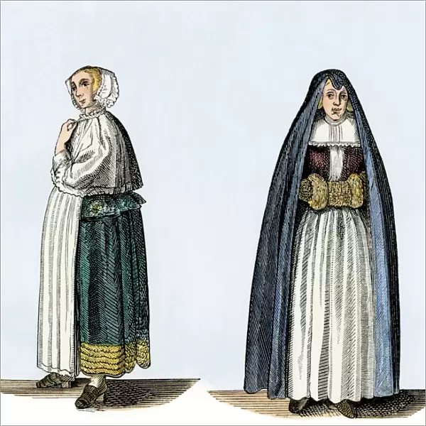 Dutch womens clothing, 1600s