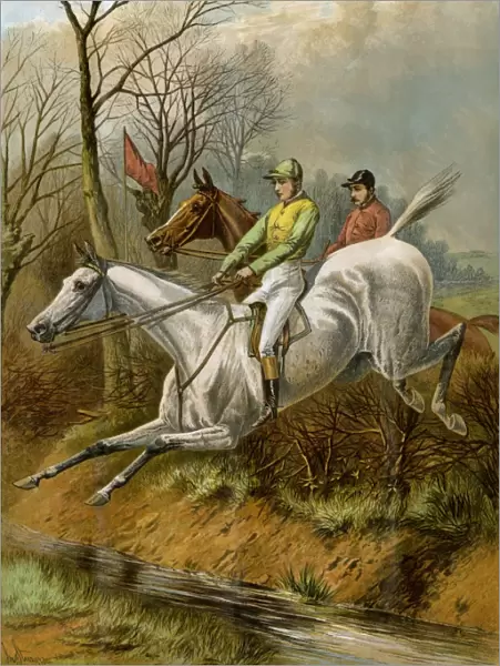 Steeplechase riders in Britain, 1880s